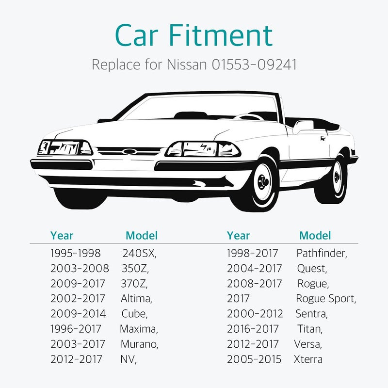 Lantee مشابك تثبيت من نوع الدفع من نايلون لانتير تناسب نيسان 01553-09241 240SX، 350Z، 370Z، ألتيما، كيوب، ماكسيما، مورانو، NV، باثفايندر، كويست، روج، روج سبورت، سنترا، تيتان، فيرسا، إكستيرا (30) - Image 3